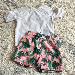 Old Navy Flamingo Swim Set